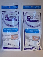 Natural White 5-Minute Teeth Whitening Kit. (Pack Of 2)
