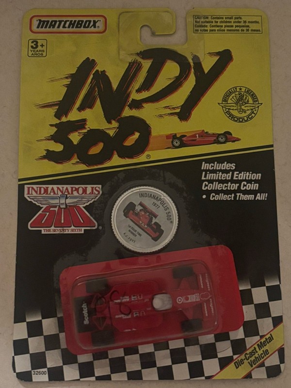 Matchbox Indy 500 1977 A.J. Foyt First time 4 Winner Coin