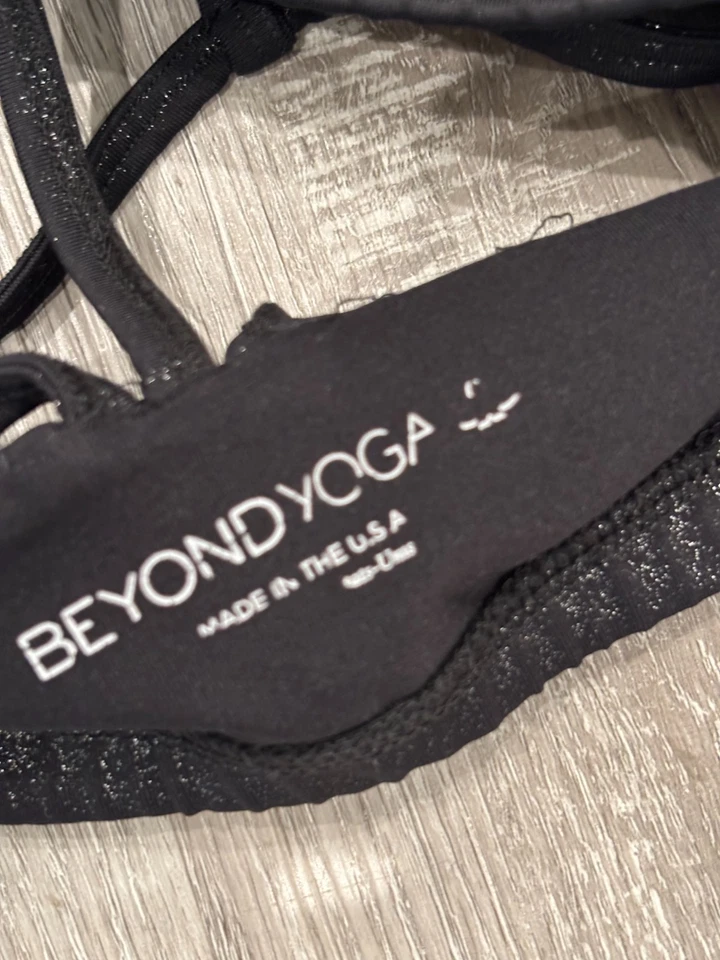 Camiseta sin mangas recortada Beyond Yoga On The Up noche oscura para mujer S Foto 4 de 4