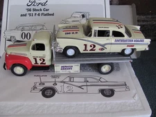 Racing Ralph Moody 1956 Ford on Flatbed - Southeastern Ford Dealers Car