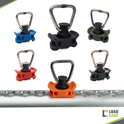 LoadCare Single Fitting für Airlineschienen mit Triangelhaken 4er oder 10er Sets