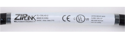 Zip Link ZL-CBL40-2 / ZLCBL402 PLC I/O Cable, Automation Direct. - Picture 2 of 5