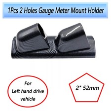 1pc 2 52mm Left Driver Carbon Fiber Look A Pillar Pod Dual Hole Gauge Holder Us 1pc 2 52mm Left Driver Carbon Fiber Look A Pillar Pod Dual Hole Gauge Holder Us