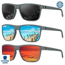 Polarized Sunglasses for Men UV400 Protection Rectangle Frame Lightweight