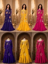 LEHENGA BLOUSE SAREE INDIAN BOLLYWOOD WEDDING PARTY PAKISTANI WEAR READYMADE