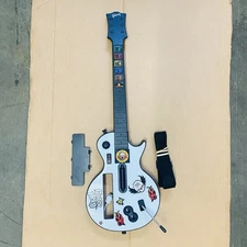 Red Octane Les Paul Controller Nintendo Wii Guitar Hero 95125.805 W/ Strap Cover