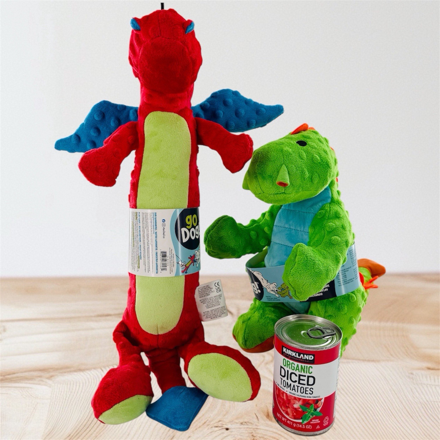 Jumbo 23" Go Dog Toy Triceratops Dinosaur Dragon Chew Guard 