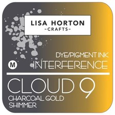 Lisa Horton Crafts Cloud 9 Interference Ink Pad - Charcoal Gold Shimmer LHCIP081