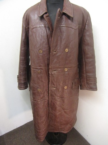 VINTAGE WW2 SHEEPSKIN LEATHER FLYING BARNSTORMER MOTORCYCLE JACKET SIZE L, - Picture 19 of 24