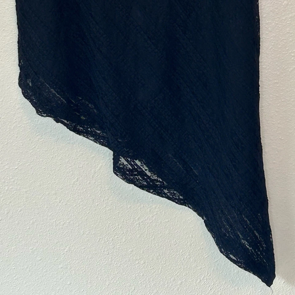 Alyn Paige Dobladillo Asimétrico Correas de Espagueti Transparente Capricho Años 90 Y2K Hada S Foto 3 de 4