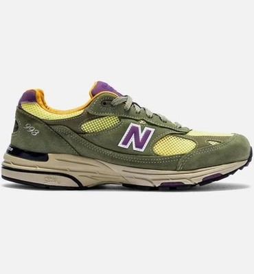 New Balance 993  Olive Leaf Maize U993OL Mens Sz 10 Made In The USA No Lid