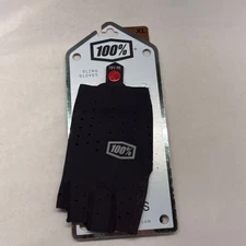 100% Sling Bike Short Finger Gloves - Black, XL