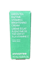 Innisfree Green Tea Enzyme Brightening Cream Vit C 10ml/0.33 fl oz NEW IN BOX E2