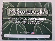BASKETBALL SCOREBOOK BY MYSCOREBOOKS New NFHS Format 