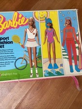 Vintage 1975 Barbie Colorforms Sport Fashion Set 2352 Near Complete - Read