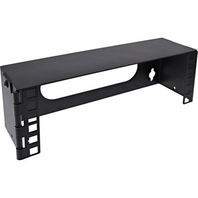 InLine  10'' Mini Rack zur Wandmontage, 2HE, 7,6cm Tiefe, schwarz