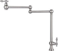Pot Filler Faucet Deck Mount Stove Faucet, Solid Brass Pot Filler Kitchen