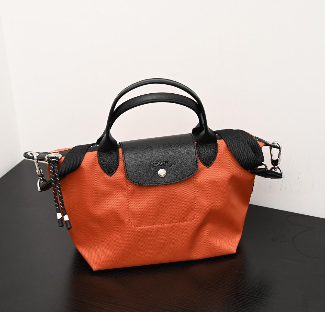 Longchamp Le Pliage Energy Top Handle Bag, Size Small, Orange New
