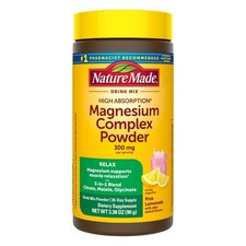 Nature Made High Absorption Magnesium Complex Drink Mix Powder, 96 g