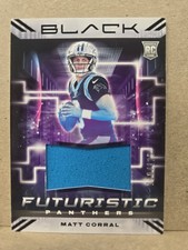 2022 Panini Black Futuristic /125 Matt Corral #FUT-MCO Rookie RC Panthers
