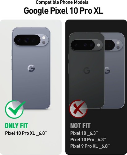 Poetic For Google Pixel 10 Pro XL 5G Case Built-in Screen Shockproof Cover Black - Picture 2 of 8