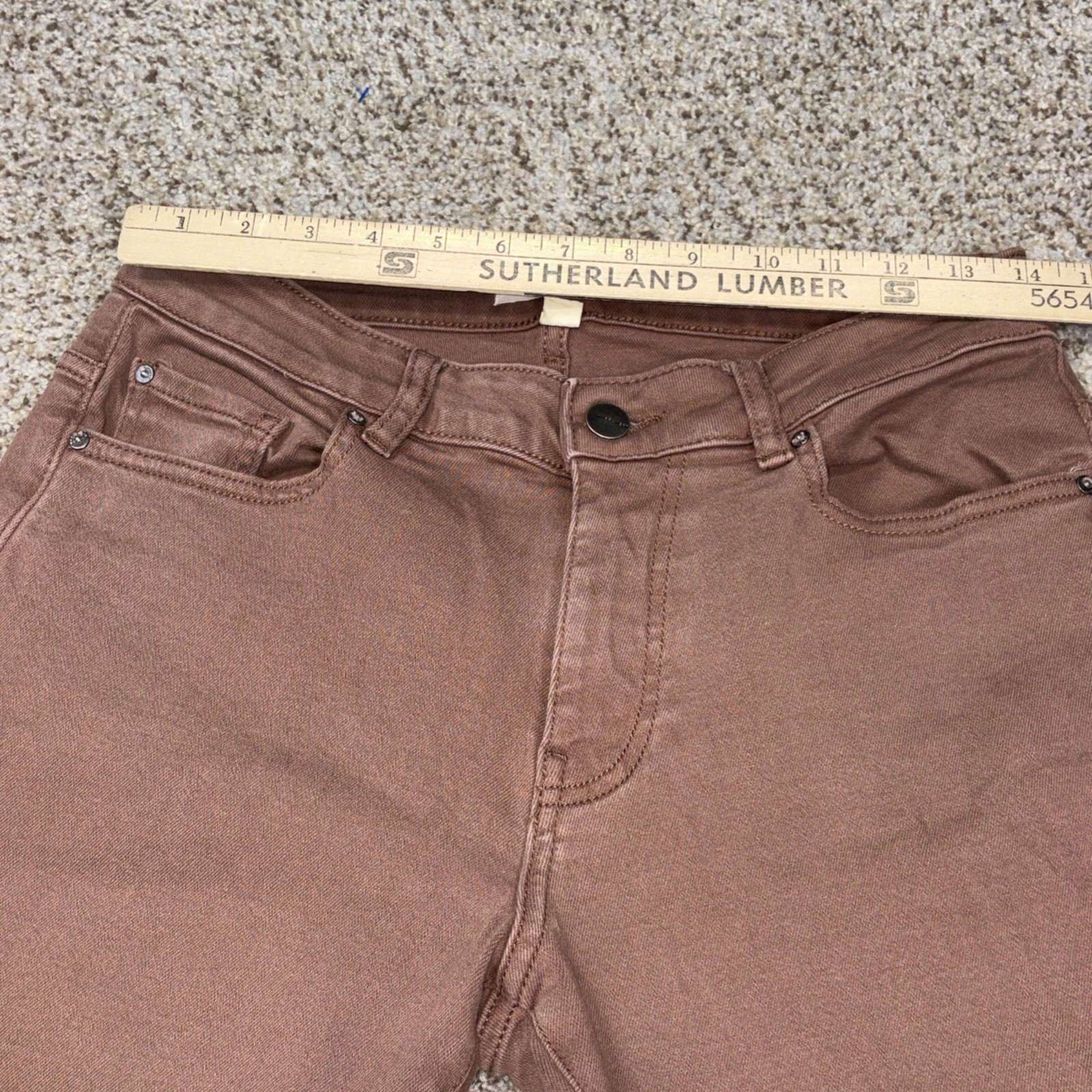 Warp Weft Jeans Mens 30x30 Amsterdam Slim Stretch Pants Fits 28x29 Brown - View 7