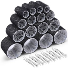 Selizo Hair Roller 28 Pcs Set, Includes 16Pcs Self-Grip Hair Rollers in 4 Sizes