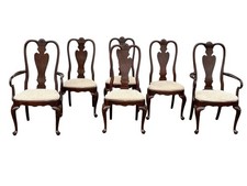 Ethan Allen Cherry Wood Georgian Dining Chairs - A Set of 6