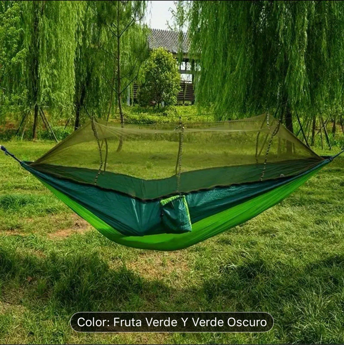 Hamaca Para Casa Patio Camping Jardín Con Mosquitera para 2 personas