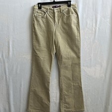 Gloria Vanderbilt Womens Pants Size 8 Tan Corduroy Straight Leg Stretch