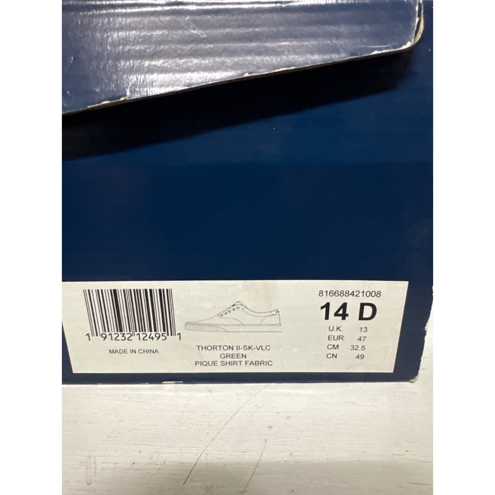 Polo Ralph Lauren Thorton II Green Pique Fabric Sneakers Mens 14 D 816688421008 thumbnail 2