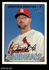 2016 Topps Heritage #550 Jonathan Broxton Cardinals 8 - NM/MT