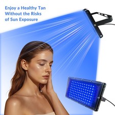 UV Face Tanning Lamp 460nm 96pcs Blue Light Lamp Solarium Tanning Skin