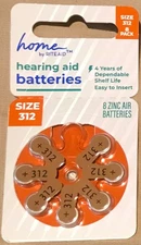 7 ct. RITE AID HOME Hearing Aid Batteries Zinc Air Size 312 01/2027