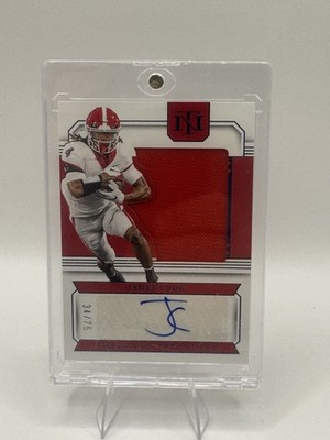 Georgia James Cook 2024 Panini National Treasures NCAA #34/75 Autographed