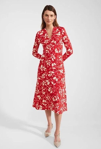 Women Hobbs Dress White Viscose M