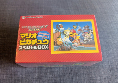 OVP authentic sealed Mario Pikachu Box Pokemon Karten Promo Japanese 294 XY-P