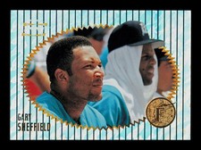 1996 Summit #100 Gary Sheffield Above & Beyond Florida Marlins