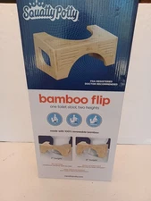 Squatty Potty The Original Toilet Stool - Bamboo Flip, 7"&9" Heights NEW IN BOX