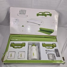 Wii Fit Workout Kit Green Yoga mat, weights, wrist bands, water bottle, towel
