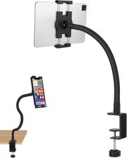 Tablet Stand Holder Gooseneck Desktop iPad Mount for Table,19.7" Flexible