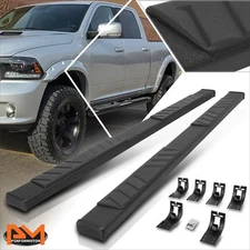 For 09-22 Ram 1500-3500 Truck Quad Cab 5" Side Step Nerf Bar Flat Running Boards