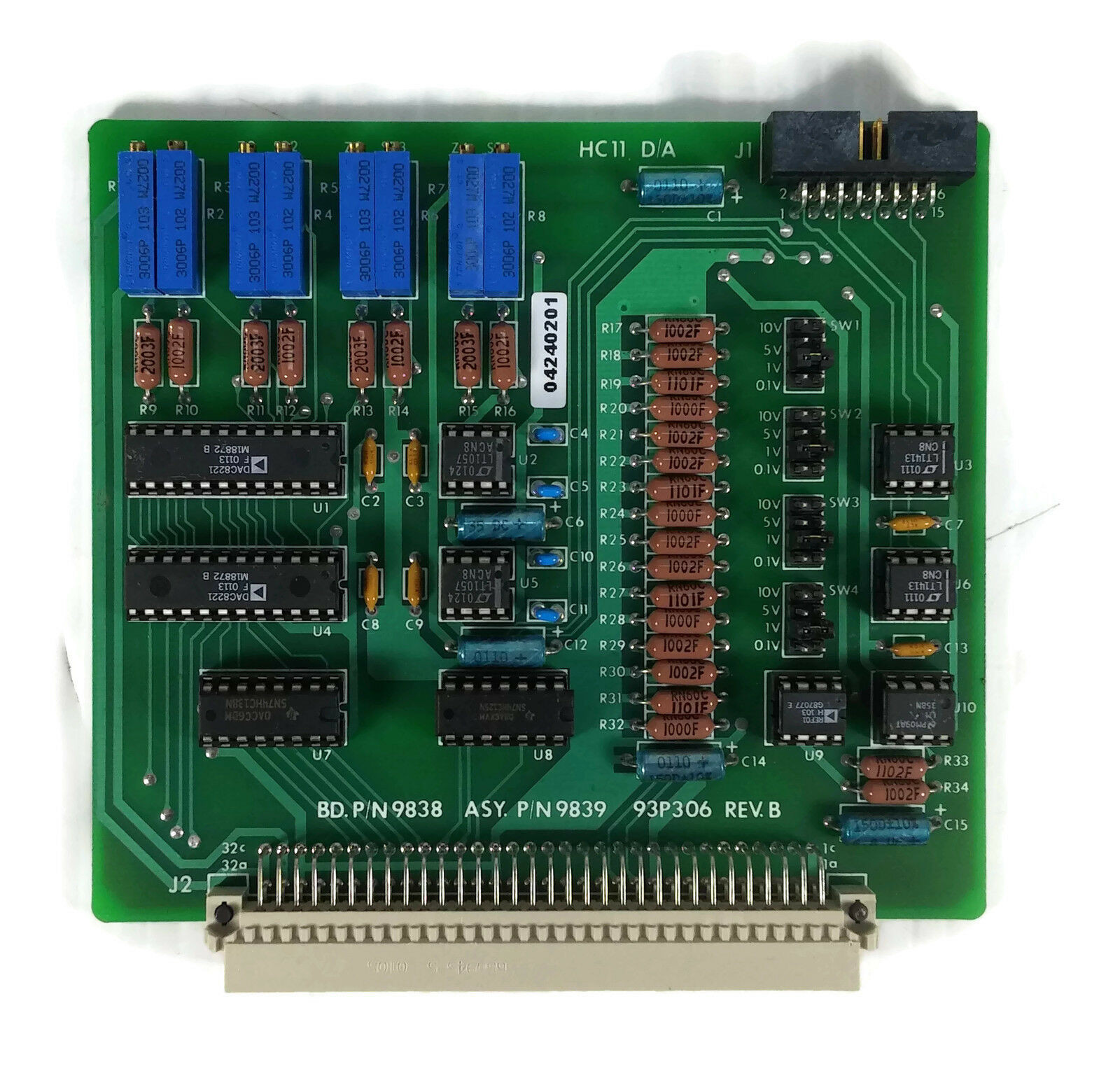 Thermo Environmental HC11 DA BD. PN 9838 ASY PN 9839 93P306 Rev. B