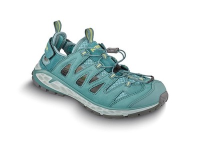 Meindl Brindisi Lady Trekkingsandale Damen Comfort Fit türkis gelb