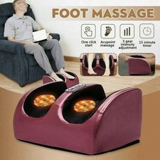 Electric Shiatsu Foot Leg Massager w/ Heat Deep Kneading Pain Relief Home spa