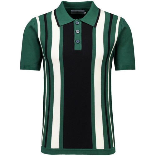 NEW MADCAP ENGLAND MOD RETRO 50s 60s 70s MENS STRIPE KNITTED POLO FOLKLORE MC421 - Picture 14 of 19