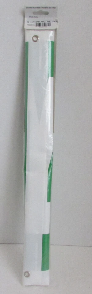 Letrero de fútbol americano Beistle Game Day 2006 vintage banner reutilizable 60" x 21" nuevo en paquete Foto 2 de 3