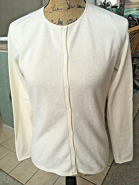 Cashmere Banana Republic Small Cardigan Off White-ivory Button Up Sweater | eBay
