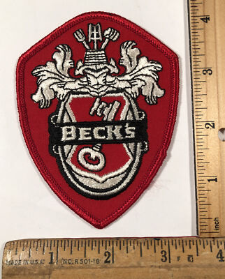 Beck Patch Vintage Beck’s Beer Logo Patch Advertising Brewery Distributor Iron On ...