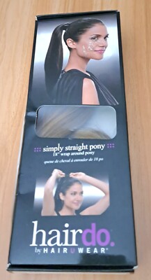 Hairdo By HairUWear 18'' Wrap Around Pony, Simply Straight, Glazed Strawberry NEW